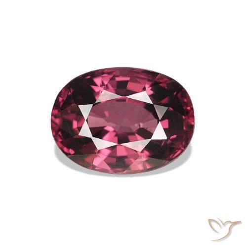 1.21ct Deep Magenta Rhodolite Garnet, Oval, VVS-VS