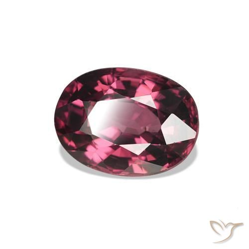 1.21 ct Purple Rhodolite Garnet Stone, Natural Rhodolite Garnet in Oval Facet Shape for Sale