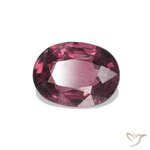 0.92 ct Purple Rhodolite Garnet Stone, Natural Rhodolite Garnet in Oval Facet Shape for Sale