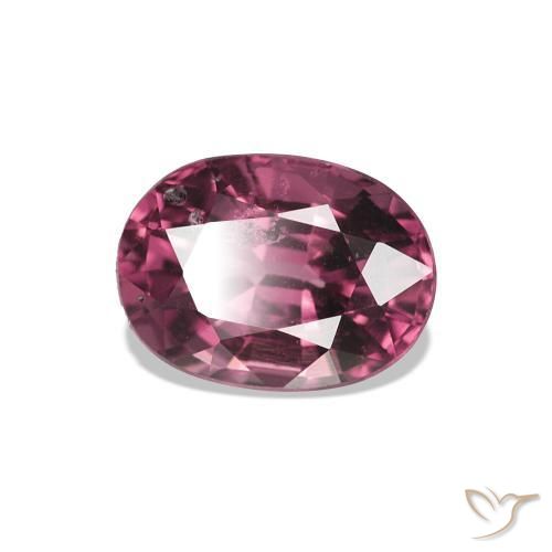 1.18 ct Purple Rhodolite Garnet Stone, Natural Rhodolite Garnet in Oval Facet Shape for Sale