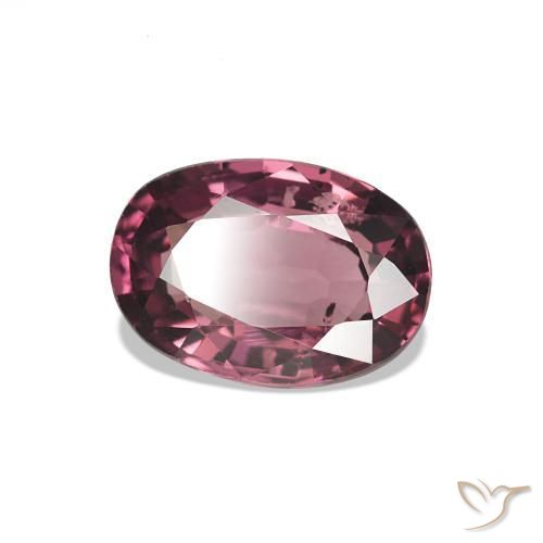1.04 ct Purple Rhodolite Garnet Stone, Natural Rhodolite Garnet in Oval Facet Shape for Sale
