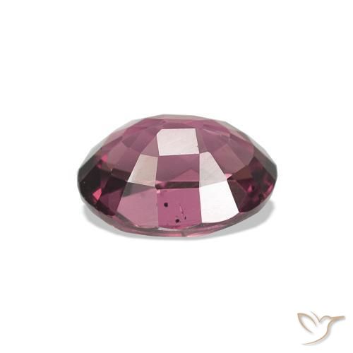 Rhodolite Garnet Gemstone in 6.8 x 5.3 mm Size for Sale, Rhodolite Garnet Stone in Rapberry Red Color