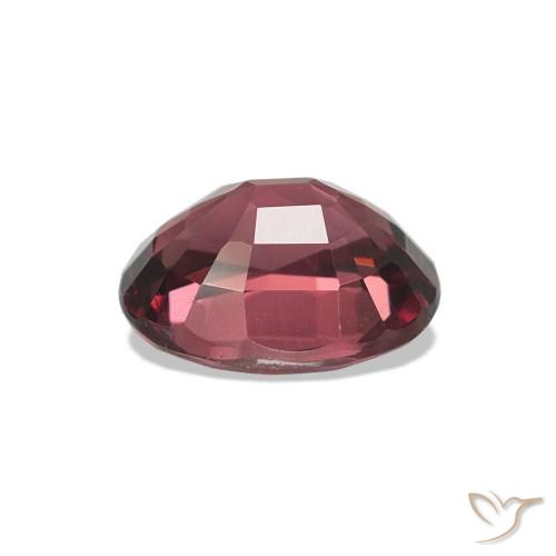 Rhodolite Garnet Gemstone in 6.9 x 5.3 mm Size for Sale, Rhodolite Garnet Stone in Medium Dark-Red Color