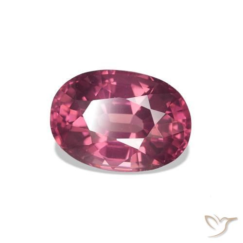 1.06 ct Purple Rhodolite Garnet Stone, Natural Rhodolite Garnet in Oval Facet Shape for Sale