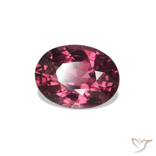 1.05 ct Red Rhodolite Garnet Stone, Natural Rhodolite Garnet in Oval Facet Shape for Sale