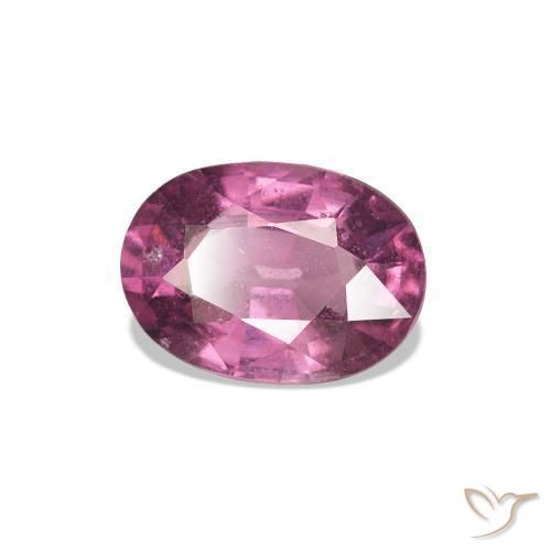 1.01 ct Purple Rhodolite Garnet Stone, Natural Rhodolite Garnet in Oval Facet Shape for Sale