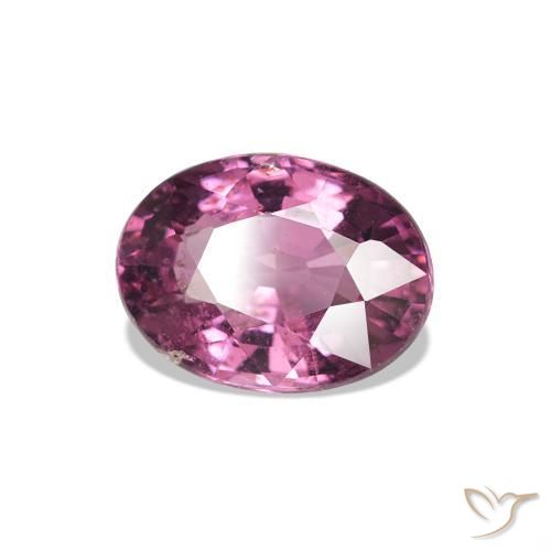 0.92 ct Purple Rhodolite Garnet Stone, Natural Rhodolite Garnet in Oval Facet Shape for Sale