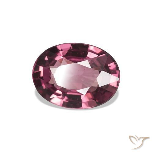 0.98 ct Purple Rhodolite Garnet Stone, Natural Rhodolite Garnet in Oval Facet Shape for Sale