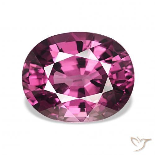 4.24ct Medium Dark-Purple Rhodolite Garnet, Oval, VVS