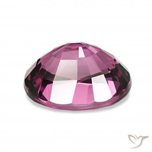 Rhodolite Garnet Gemstone in 10.4 x 8.3 mm Size for Sale, Rhodolite Garnet Stone in Medium Dark-Purple Color