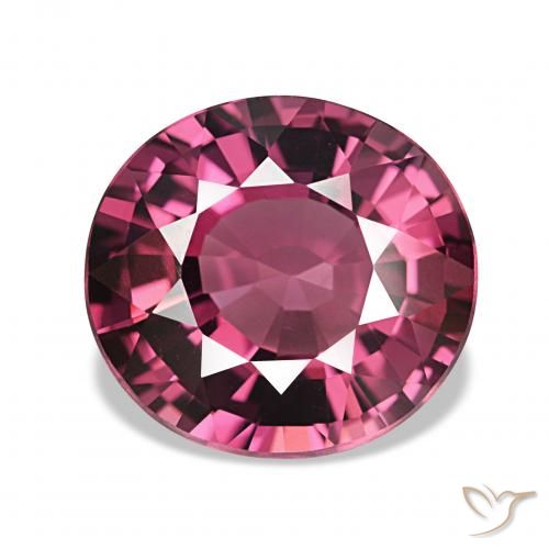 4.09 ct Purple Rhodolite Garnet Gemstone, Rhodolite Garnet Gem in Oval Facet Shape for Sale.