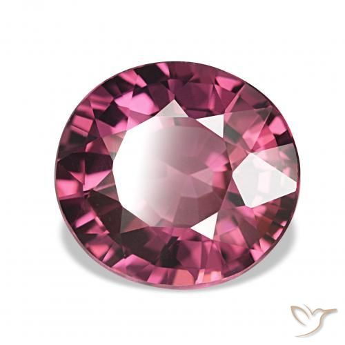 4.09 ct Purple Rhodolite Garnet Stone, Natural Rhodolite Garnet in Oval Facet Shape for Sale