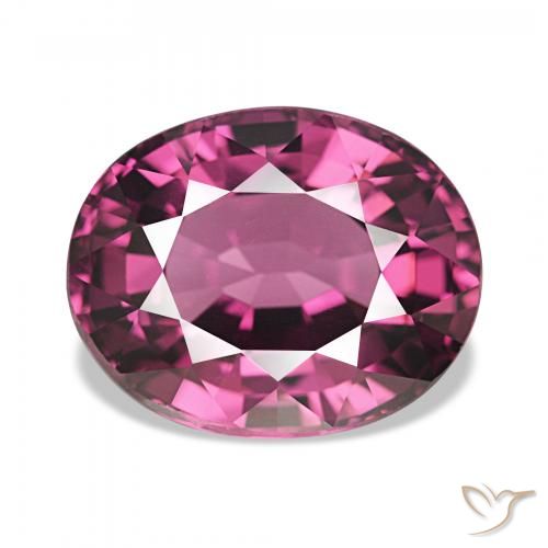 4.83ct Deep Magenta-Pink Rhodolite Garnet, Oval, VVS