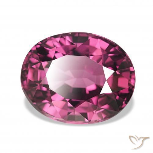 4.83 ct Purple Rhodolite Garnet Stone, Natural Rhodolite Garnet in Oval Facet Shape for Sale