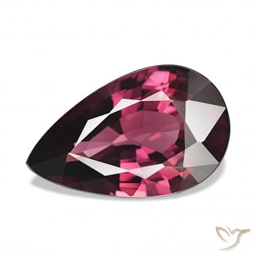 4.23ct Purple-Red Rhodolite Garnet, Pear Shape, VVS