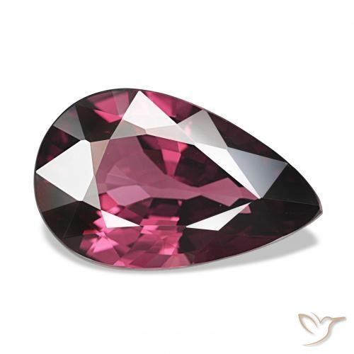 4.23 ct Red Rhodolite Garnet Stone, Natural Rhodolite Garnet in Pear Facet Shape for Sale
