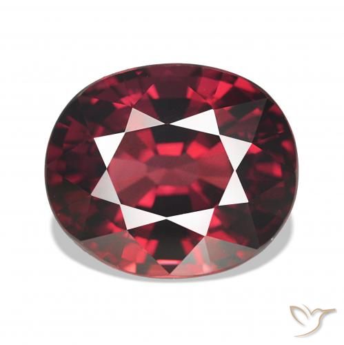 4.15ct Raspberry Red Rhodolite Garnet, Oval, VS