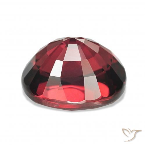 Rhodolite Garnet Gemstone in 9.5 x 8 mm Size for Sale, Rhodolite Garnet Stone in Raspberry Red Color