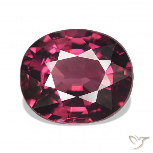 4.18ct Dark Red Rhodolite Garnet, Oval, VS