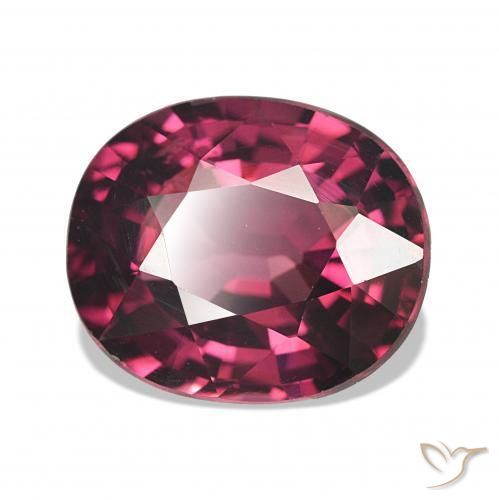 4.18 ct Red Rhodolite Garnet Stone, Natural Rhodolite Garnet in Oval Facet Shape for Sale