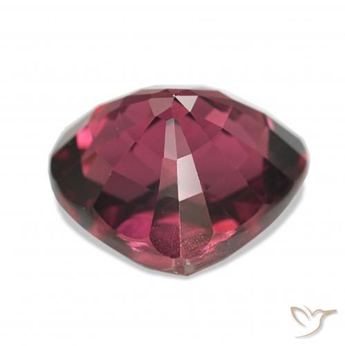 Rhodolite Garnet Gemstone in 9.9 x 8.7 mm Size for Sale, Rhodolite Garnet Stone in Raspberry Red Color