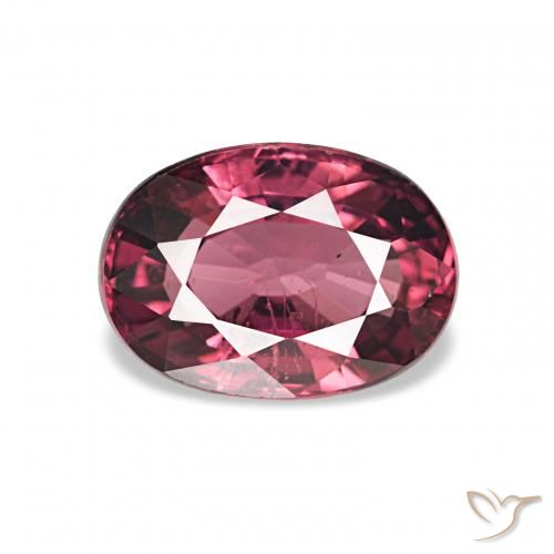 1.16 ct Purple Rhodolite Garnet Gemstone, Rhodolite Garnet Gem in Oval Facet Shape for Sale.