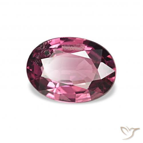 0.79 ct Purple Rhodolite Garnet Stone, Natural Rhodolite Garnet in Oval Facet Shape for Sale