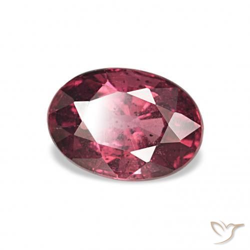 1.04 ct Red Rhodolite Garnet Stone, Natural Rhodolite Garnet in Oval Facet Shape for Sale