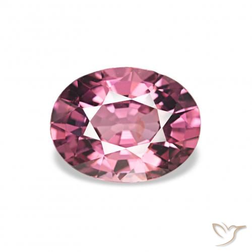 0.98ct Light Red Rhodolite Garnet, Oval, VVS-VS
