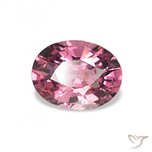 0.98 ct Red Rhodolite Garnet Stone, Natural Rhodolite Garnet in Oval Facet Shape for Sale