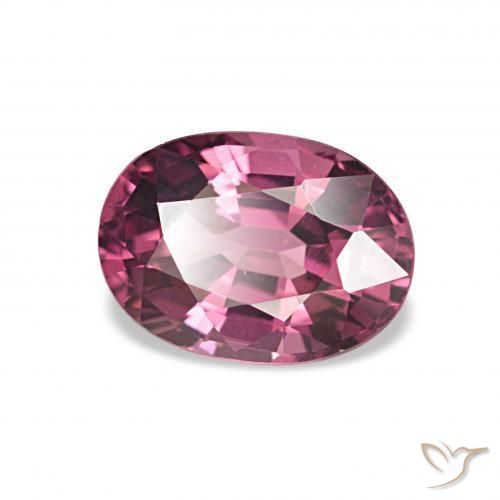 1.18 ct Purple Rhodolite Garnet Stone, Natural Rhodolite Garnet in Oval Facet Shape for Sale