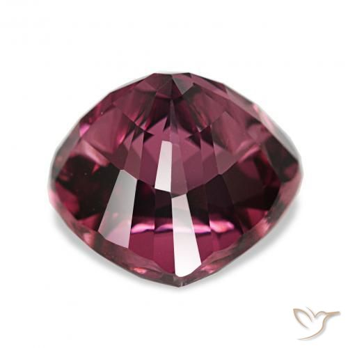Rhodolite Garnet Gemstone in 9.4 x 8.9 mm Size for Sale, Rhodolite Garnet Stone in Dark Purple Color