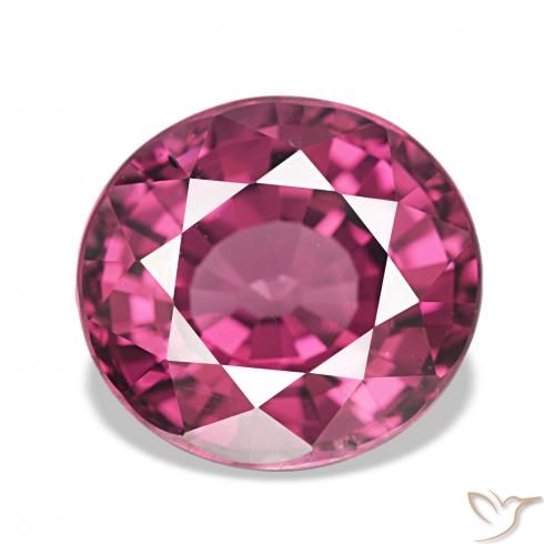4.73 ct Purple Rhodolite Garnet Gemstone, Rhodolite Garnet Gem in Oval Facet Shape for Sale.