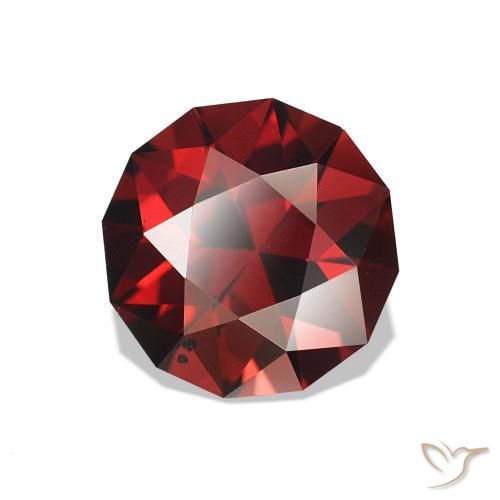 1.83 ct Red Rhodolite Garnet Stone, Natural Rhodolite Garnet in Diamond-Cut Shape for Sale