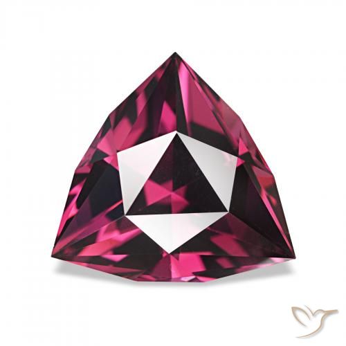 2.20ct Natural Reddish Purple Rhodolite Garnet, Trillion, VVS, Photo A