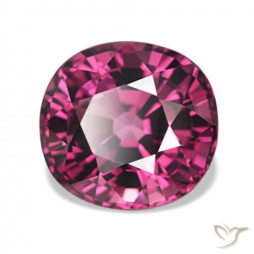 4.96 ct Purple Rhodolite Garnet Stone, Natural Rhodolite Garnet in Cushion-Cut Shape for Sale