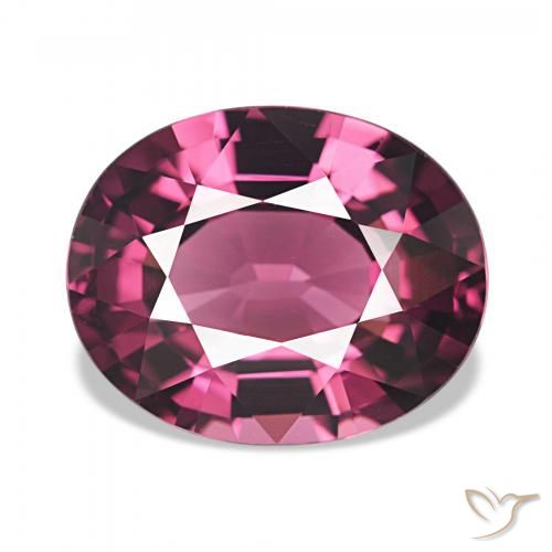 4.53ct Raspberry Red Rhodolite Garnet, Oval, VVS