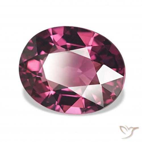 4.53 ct Red Rhodolite Garnet Stone, Natural Rhodolite Garnet in Oval Facet Shape for Sale