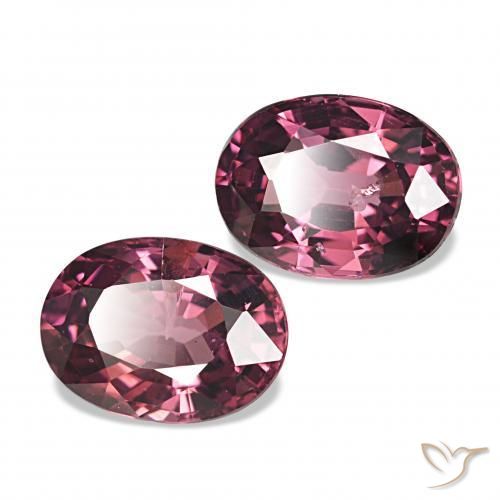 2.14 ctw Red Rhodolite Garnet Stones, Natural Rhodolite Garnet in Oval Facet Shape for Sale