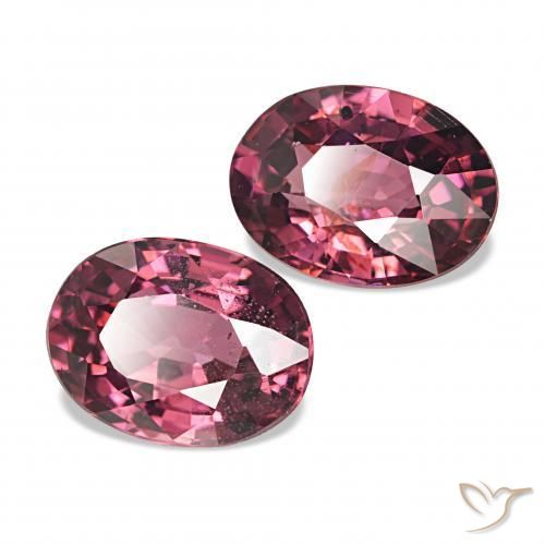 2.07 ctw Red Rhodolite Garnet Stones, Natural Rhodolite Garnet in Oval Facet Shape for Sale