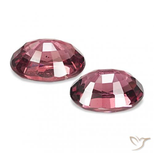 Rhodolite Garnet Gemstones in 7 x 5 mm (calibrated) Size for Sale, Rhodolite Garnet Stones in Purple-Red Color
