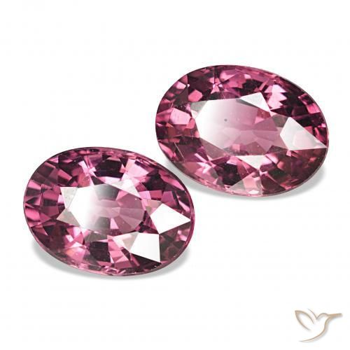 2.14 ctw Red Rhodolite Garnet Stones, Natural Rhodolite Garnet in Oval Facet Shape for Sale