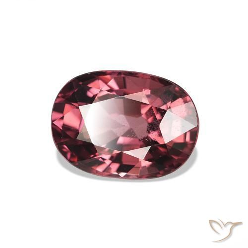 1.20 ct Red Rhodolite Garnet Stone, Natural Rhodolite Garnet in Oval Facet Shape for Sale