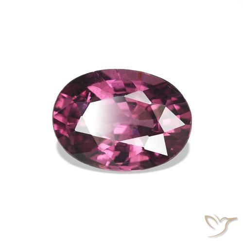 0.99 ct Purple Rhodolite Garnet Stone, Natural Rhodolite Garnet in Oval Facet Shape for Sale