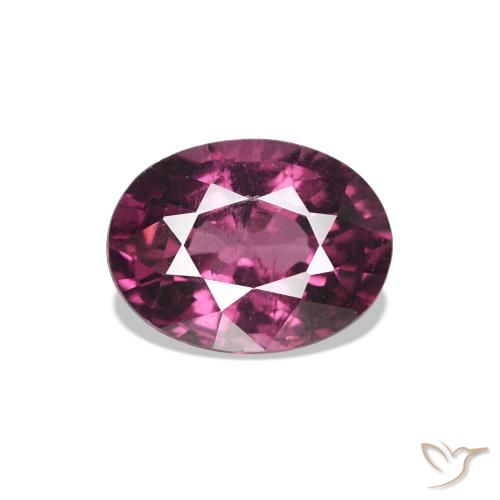 1.09ct Dark Purple Rhodolite Garnet, Oval, VS