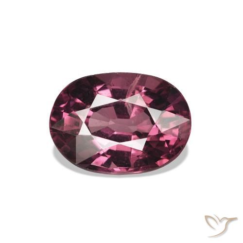 1.10 ct Red Rhodolite Garnet Gemstone, Rhodolite Garnet Gem in Oval Facet Shape for Sale.
