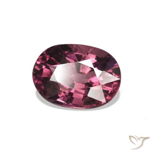1.10 ct Red Rhodolite Garnet Stone, Natural Rhodolite Garnet in Oval Facet Shape for Sale