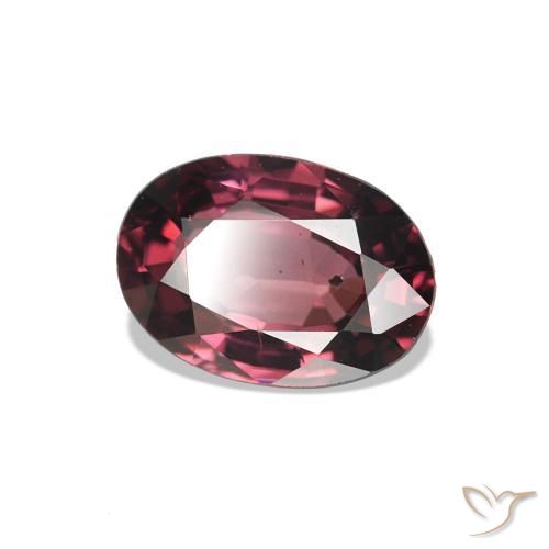 1.06 ct Red Rhodolite Garnet Stone, Natural Rhodolite Garnet in Oval Facet Shape for Sale
