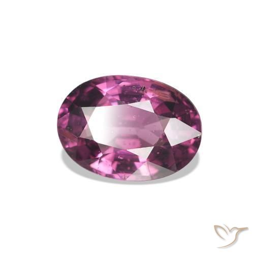 1.00 ct Purple Rhodolite Garnet Stone, Natural Rhodolite Garnet in Oval Facet Shape for Sale