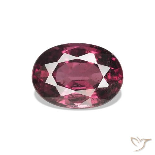1.10 ct Purple Rhodolite Garnet Gemstone, Rhodolite Garnet Gem in Oval Facet Shape for Sale.